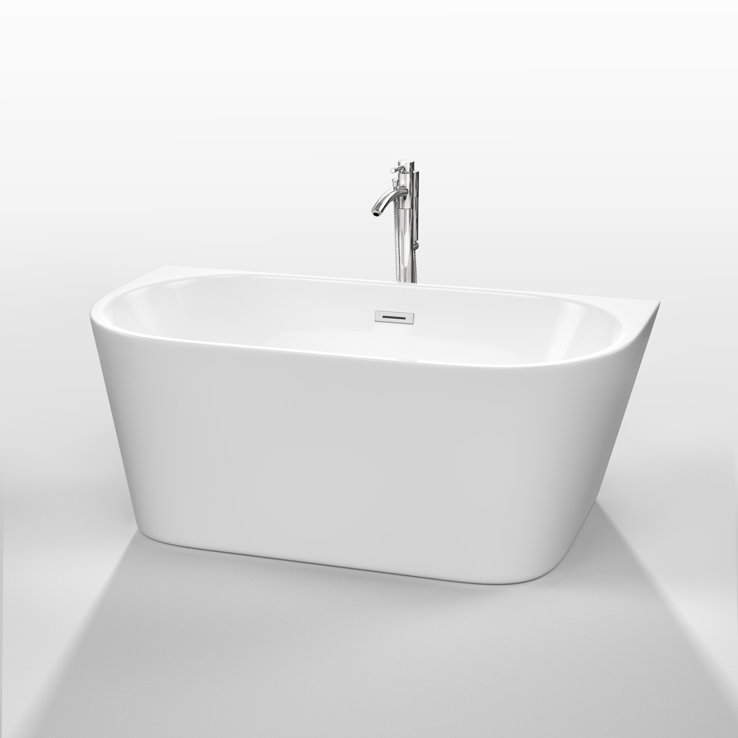 callie 59" soaking bathtub by wyndham collection - white