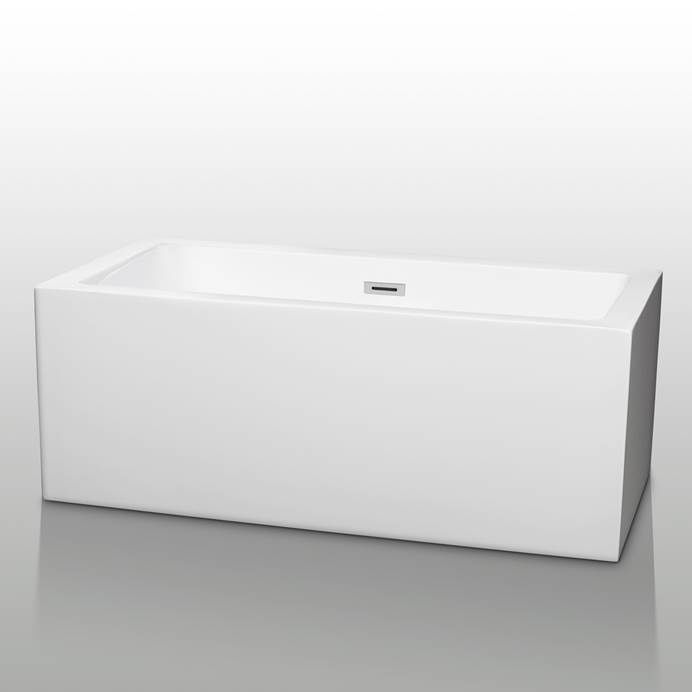 Melody 60" Soaking Bathtub by Wyndham Collection - White COPY WC-BTM1011-60