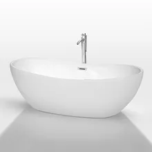 rebecca 70" soaking bathtub by wyndham collection - white
