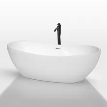 rebecca 70" soaking bathtub by wyndham collection - white