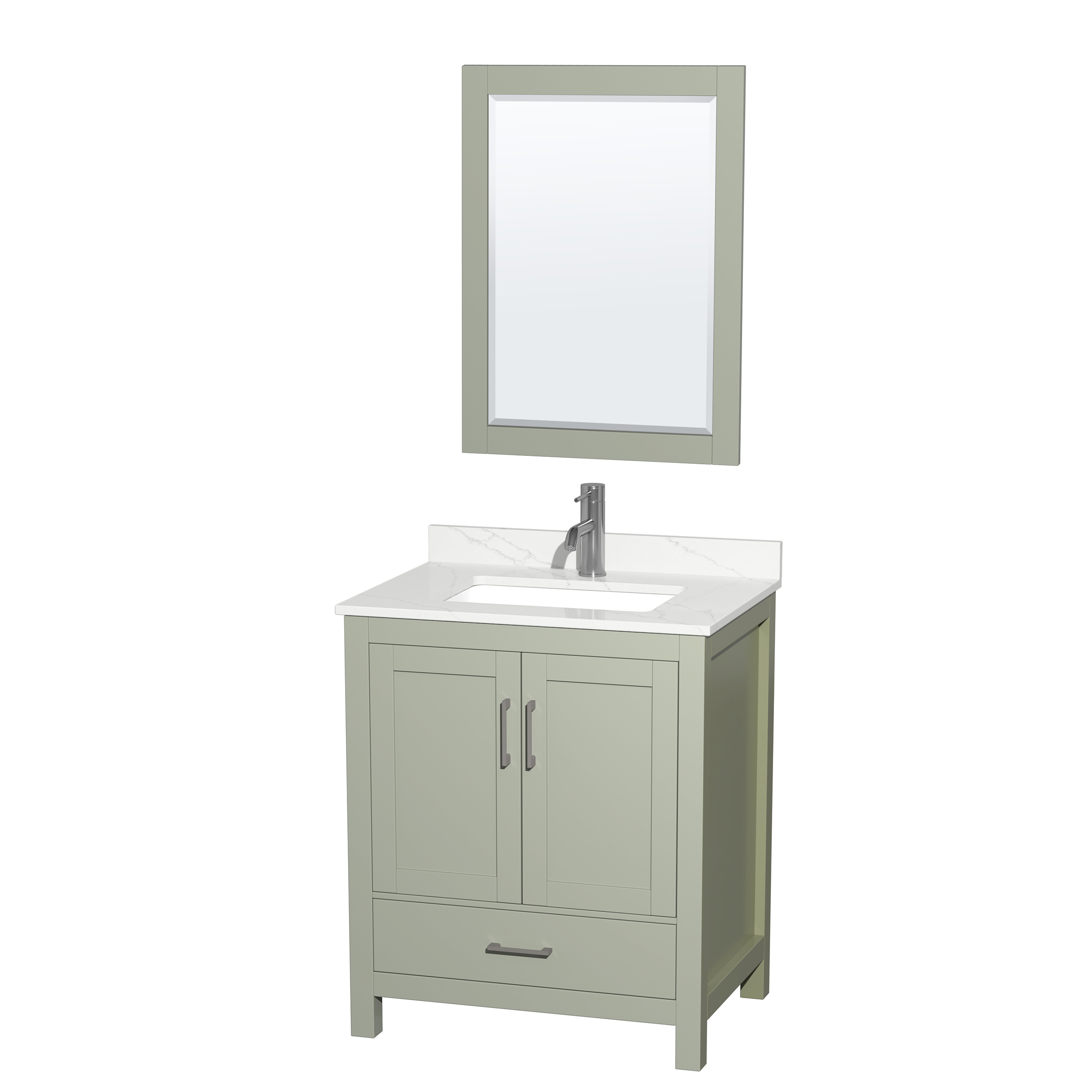 sheffield 30" single bathroom vanity by wyndham collection - light green