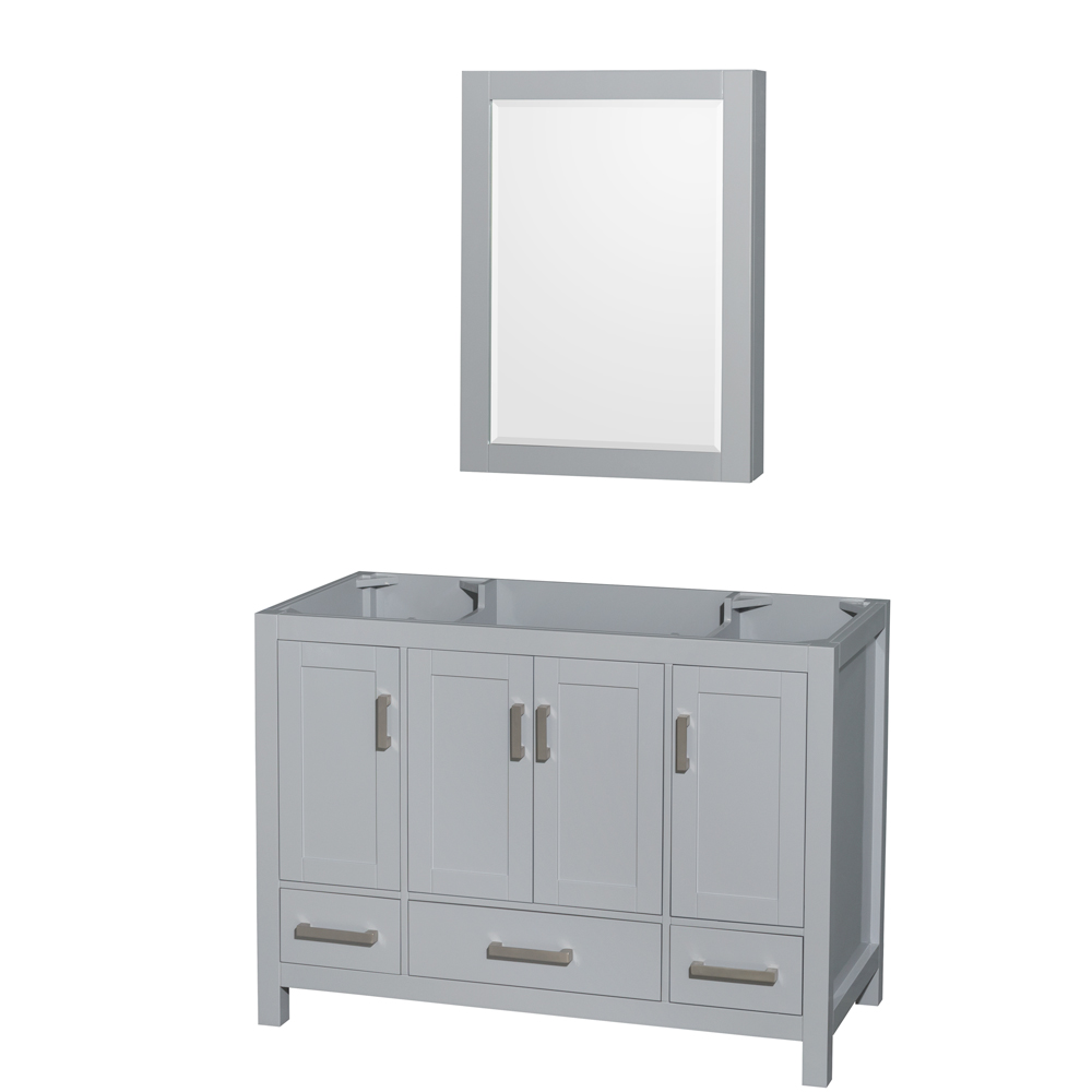 sheffield 48" single bathroom vanity by wyndham collection - gray